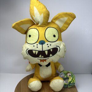 Toy Factory Adult Swim Rick And Morty Squanchy‎ 18"  Plush Cartoon Network Tags